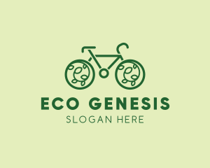 Eco Green Bicycle logo design