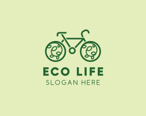 Eco Green Bicycle logo design