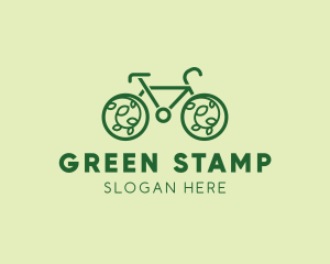 Eco Green Bicycle logo design