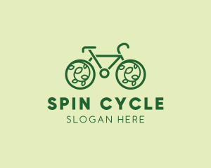 Eco Green Bicycle logo design