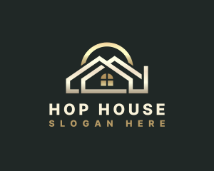 House Window Roofing logo design