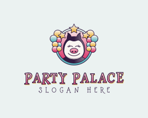 Pig Party Balloons logo design