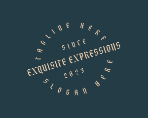 Gothic Calligraphy Brand logo