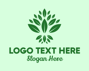 Organic Green Leaves logo