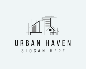 Urban Home Architecture  logo design