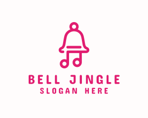 Pink Music Bell  logo design