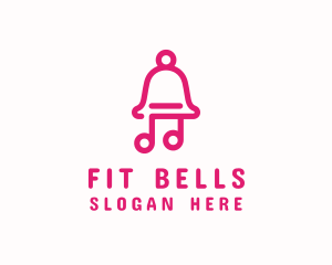 Pink Music Bell  logo design