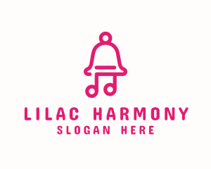 Pink Music Bell  logo design