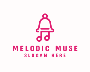 Pink Music Bell  logo design