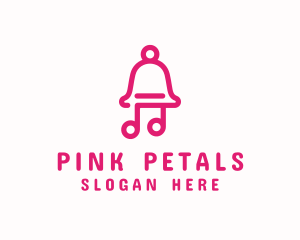 Pink Music Bell  logo design