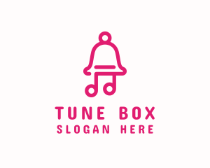 Pink Music Bell  logo design