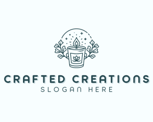 Floral Candlelight Decoration logo design