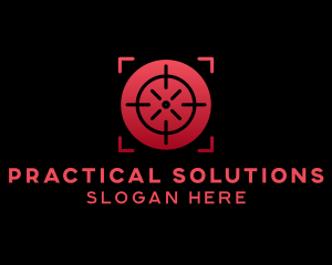 Crosshair Target Range logo design