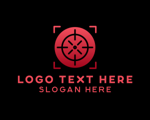 Shooter - Crosshair Target Range logo design