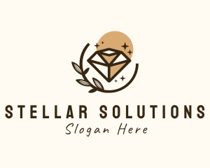 Astral Diamond Gem logo design