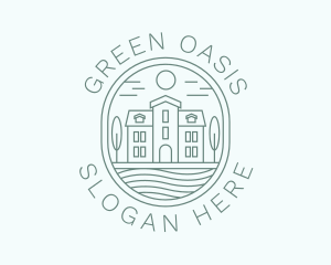 Green Home Villa logo design
