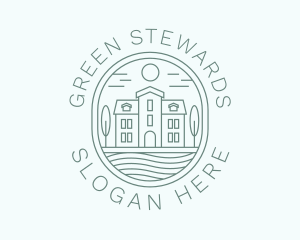 Green Home Villa logo design