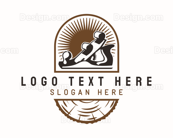 Woodworking Planer Log Logo