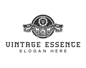Vintage Motorcycle Vehicle logo