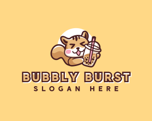 Bubble Tea Squirrel logo design