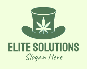 Marijuana Top Hat logo design