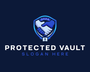 Hands Security Lock logo design