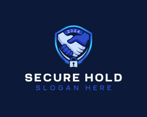 Hands Security Lock logo design