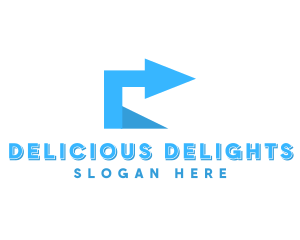 Logistics Direction Arrow  Logo