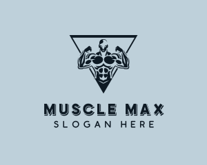 Muscle Bodybuilder Gym logo