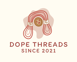 Crochet Thread Doll  logo design