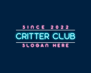 Neon Signage Club logo design