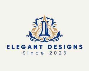 Intricate Royal Crest logo design