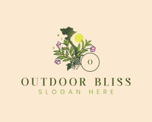 Vietnam Orchid Plant logo design