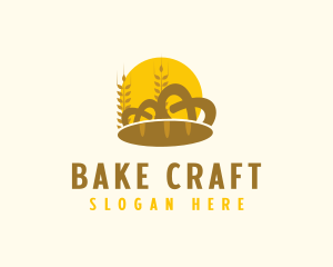 Pretzel Bread Bakery logo design