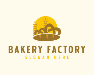 Pretzel Bread Bakery logo design