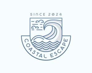 Coastal Waves Tourism logo design