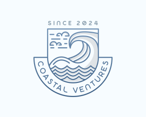 Coastal Waves Tourism logo design