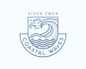 Coastal Waves Tourism logo design