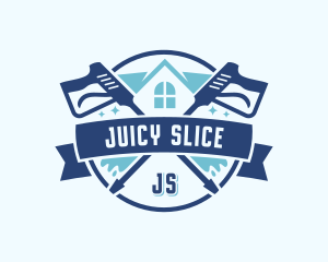 Gutter Cleaner Pressure Washing logo design