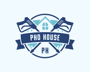 Gutter Cleaner Pressure Washing logo design