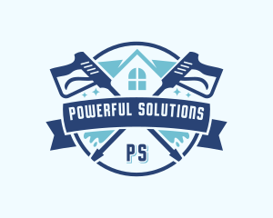 Gutter Cleaner Pressure Washing logo design