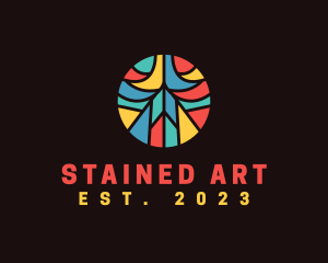 Stained Glass Mosaic Art logo design