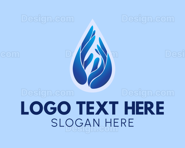 Hand Sanitizer Droplet Logo