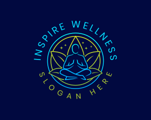 Yoga Lotus Wellness logo design