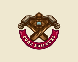 Carpentry Hammer Builder logo design