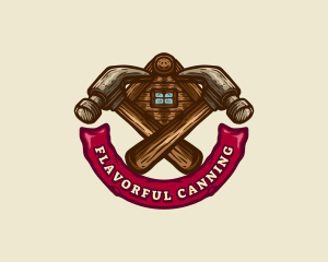 Carpentry Hammer Builder logo design