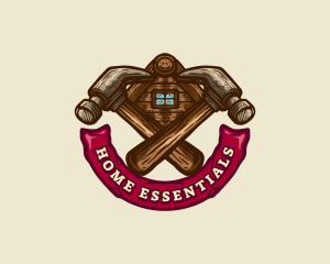 Carpentry Hammer Builder logo design