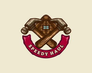 Carpentry Hammer Builder logo design