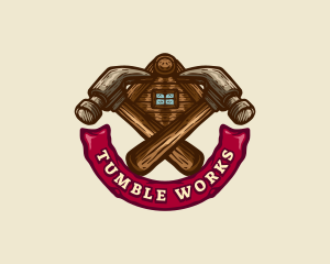 Carpentry Hammer Builder logo design