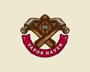 Carpentry Hammer Builder logo design